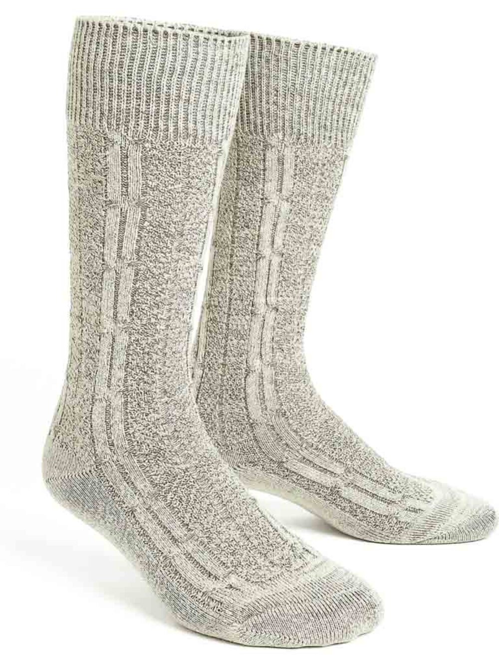 Men’s Grey Oktoberfest Bavarian Socks German Lederhosen Traditional Knit Socks - Picture 2 of 8
